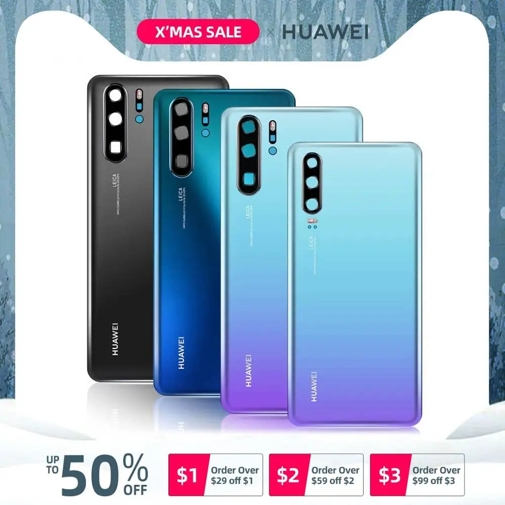 Задний корпус для huawei P30 Pro задняя крышка стеклянная батарея с объективом камеры Замена для huawei P30 Задняя крышка батареи
