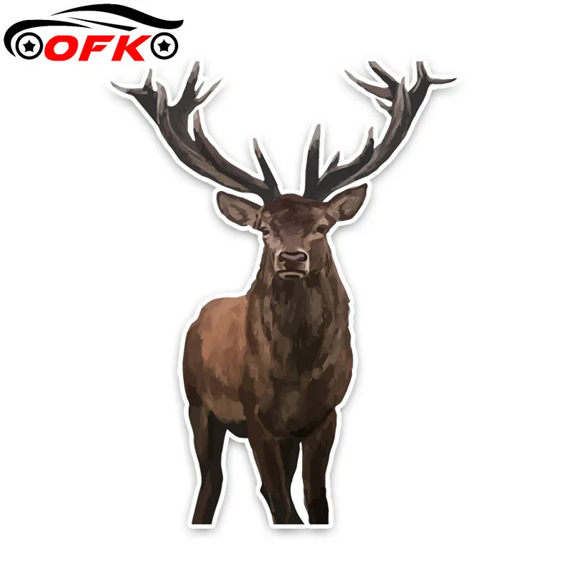 

Fashion Interesting Deer Car Sticker Accessories Styling Decal Vinyl Window Cover Scratches Waterproof PVC 15cm*12cm