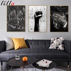 Ручка в виде ладони, черный, белый цвет, фотоальбом для гостиной, Декор для дома, аксессуары для украшения стен