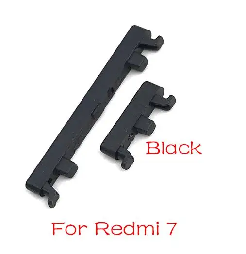 Redmi 7 Black Новая Боковая кнопка питания Кнопка громкости клавиша для Xiaomi Redmi 5 Plus Note 5 5A запасные части - Цвет: Redmi 7 Black