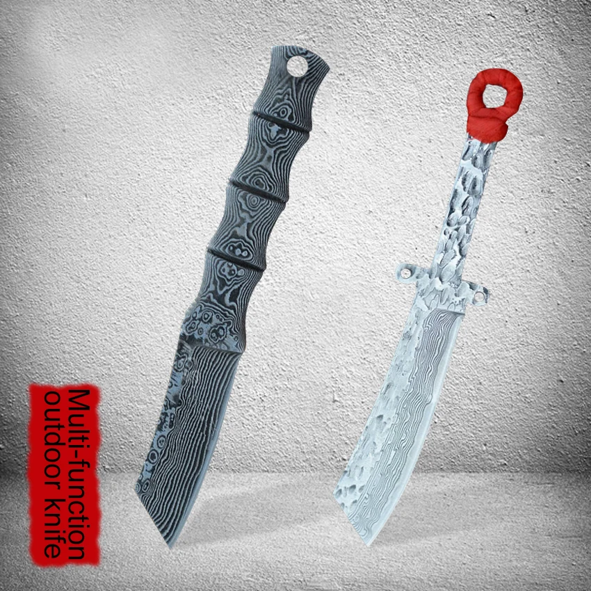Нож для охоты на открытом воздухе из дамасской стали|Ножи| |
