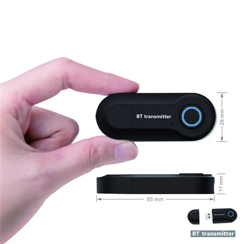Bluetooth 4 2 ТВ передатчик aptX 3 5 мм аудио адаптер для и сопряженных|Беспроводные