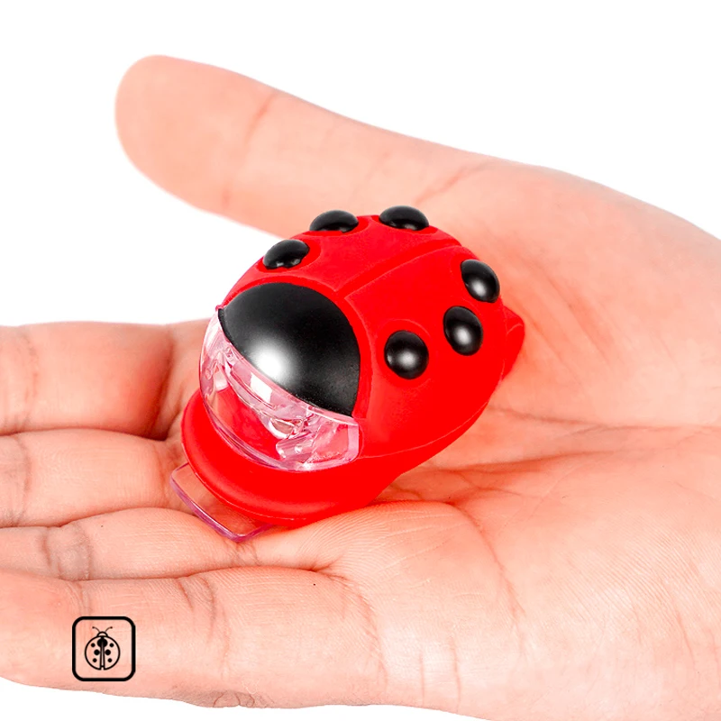 

bicycle light Warning Children's frog lamp ladybug bicycle lights Flashlight Handlebar seatpost tail led Handlebar wheel spokes
