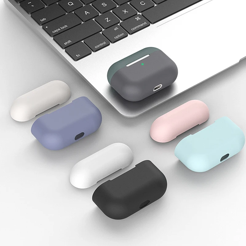 Силиконовый чехол для AirPods Pro беспроводной Bluetooth Apple Air Pods 3 наушников аксессуар