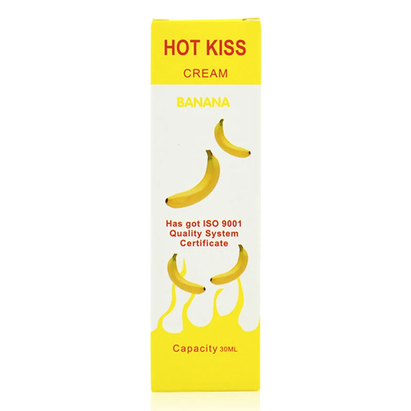 30 мл банановый Крем фруктовый вкус съедобный водорастворимый гель лубрикант для