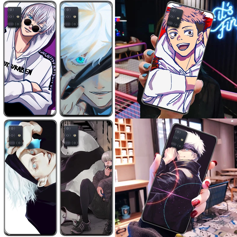 

Jujutsu Kaisen Sukuna Satoru Gojo Fushiguro Megumi Yuji Itadori Phone Case For Samsung Galaxy A51 5G 4G Funda Soft TPU Cases