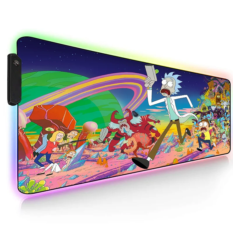 

XGZ RGB Large Gaming Mouse Pad Kehe Moni Non-slip and Waterproof Extension Lock Computer Desk LED Notbook for CSGO Dota 2 LOL