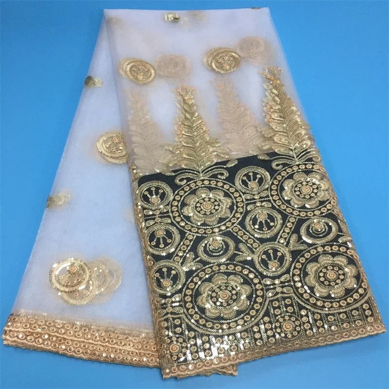 Золотая кружевная бордовая африканская ткань французская Вышивка Тюль