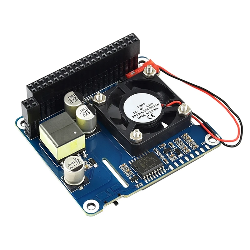 

Для Raspberry Pi Power over Ethernet HAT (B) для Raspberry Pi 3B + / 4B и 802.3Af PoE сети