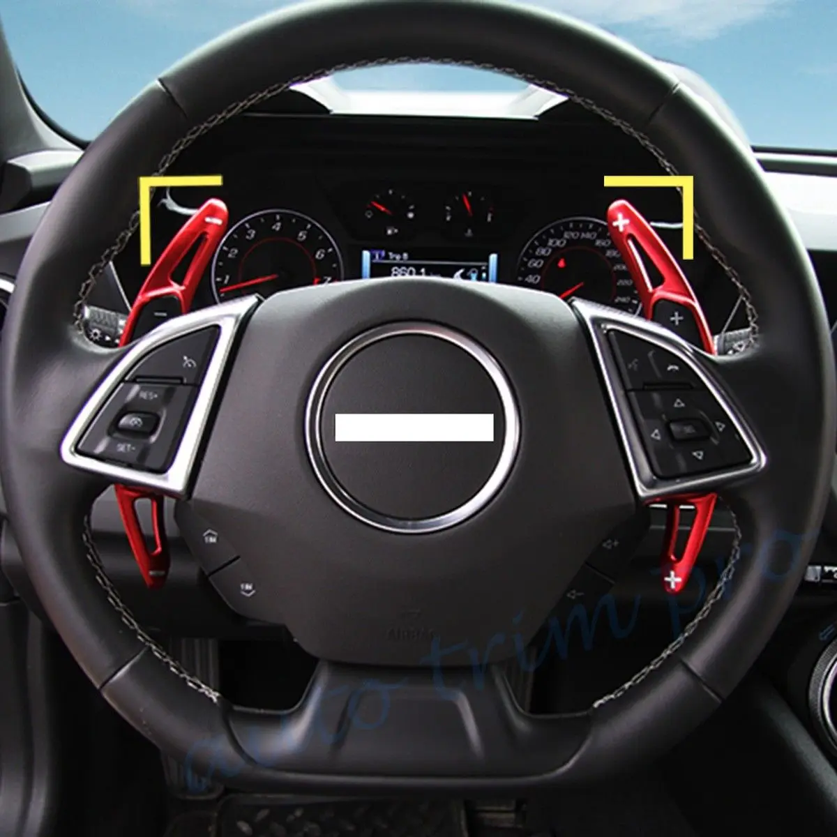 2X весла переключения передач на руль удлинитель подходит для Chevrolet Camaro 2016 2017 2018 2019