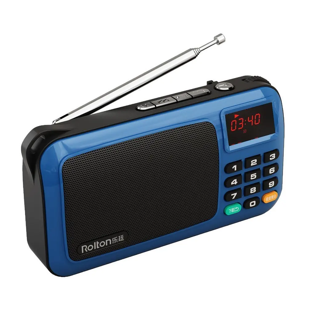 Rolton Portable Mini FM Radio Speaker 
