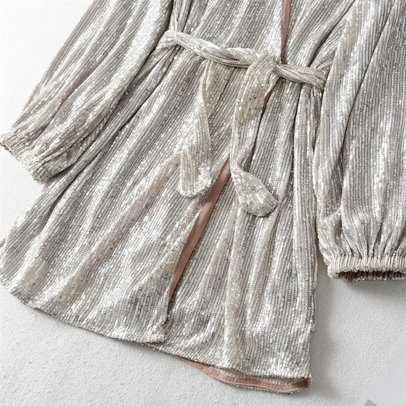 Женское платье с длинными рукавами элегантные вечерние платья блестками