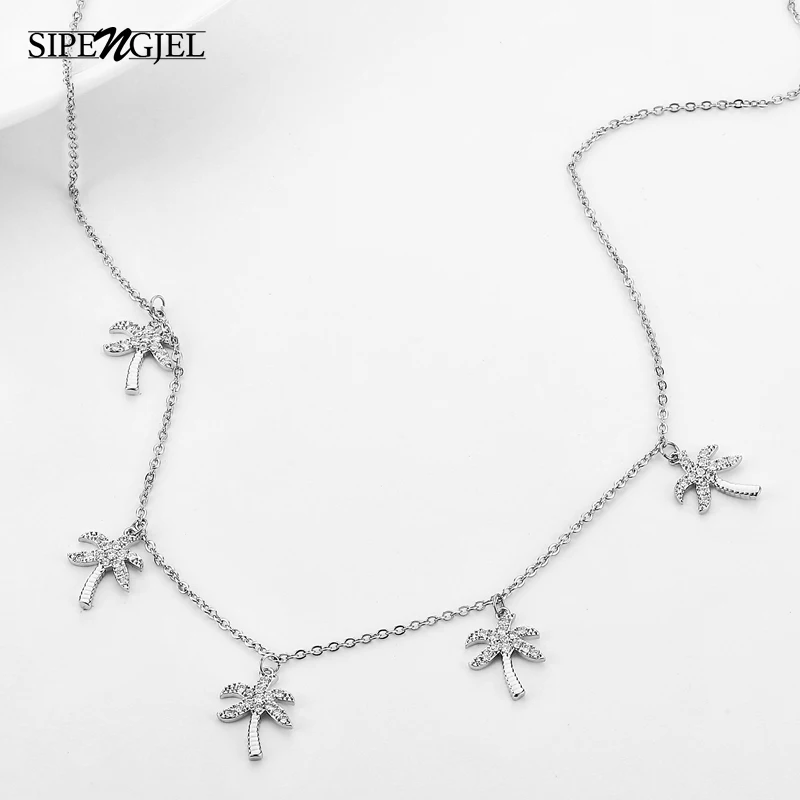 Модное микро Cz Хрустальное дерево ожерелье высокое качество летнее растение