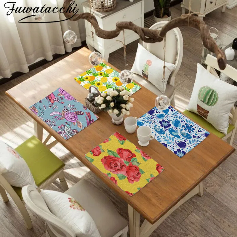 Столовые подставки Fuwatacchi столовые под чашки для напитков домашний декор коврик