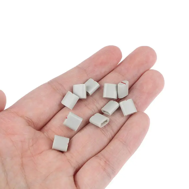 

10pcs 4MM Hole Straight Equalizer Potentiometer Fader Cap Plastic Handle Household Supply