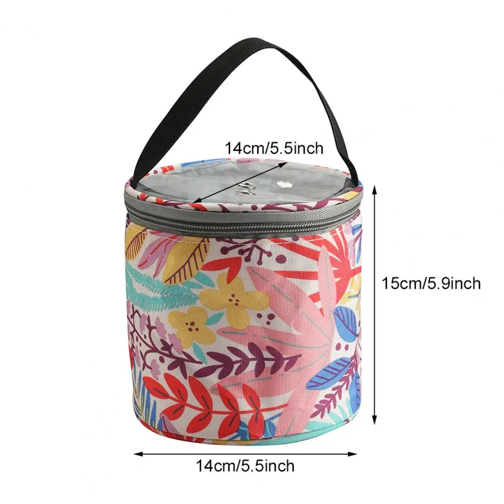 

70% Dropshipping!! Bag Leaves Pattern Design Large Capacity 600D Oxford Cloth Knitting Wool Storage Bag for Home