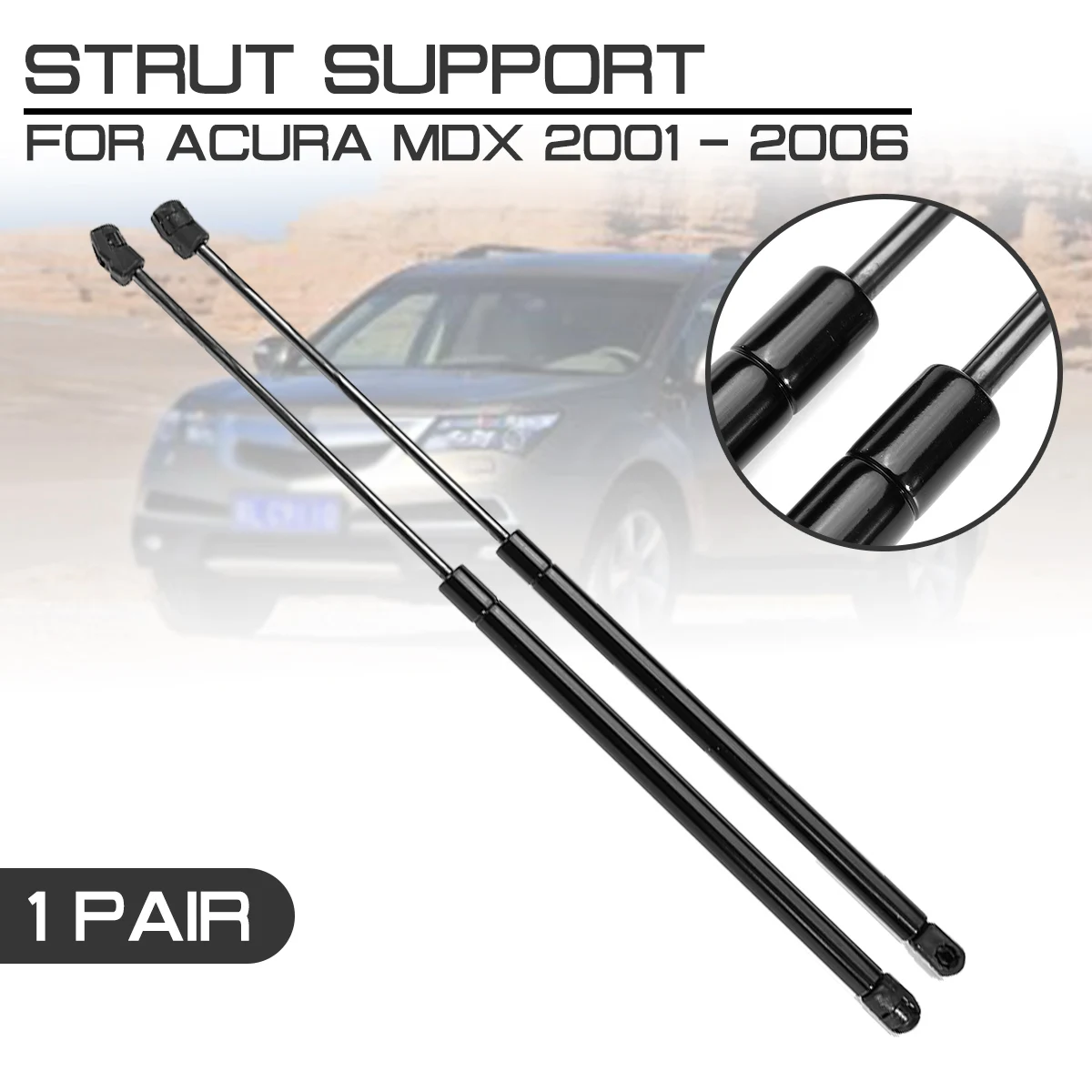 Car Interior Front Engine Cover Bonnet Hood Shock Lift Struts Bar Support Arm Gas For Acura MDX 2001 2002 2003 2004 2005 2006 | Автомобили
