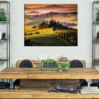 Тоскана, Италия, поля и холмы 478PFJ, искусство на стену, искусство на холсте (доступны рамки) для декора комнаты, украшение для дома