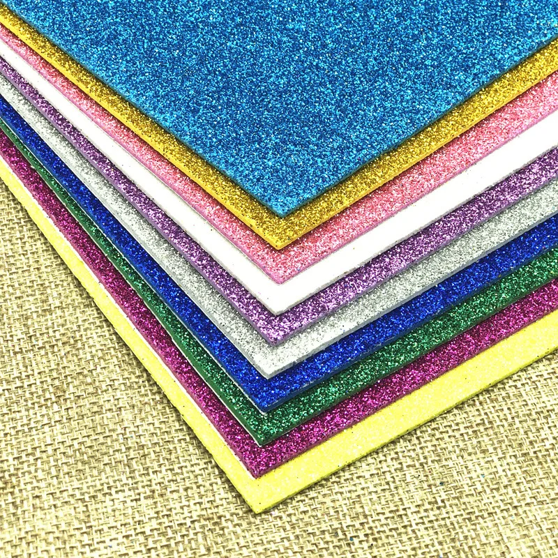 10 шт. A4 цветная EVA губчатая бумага для пыли DIY ручной работы Скрапбукинг Ремесло флэш-пенная бумага блестящая ручная художественная материалы Поставки