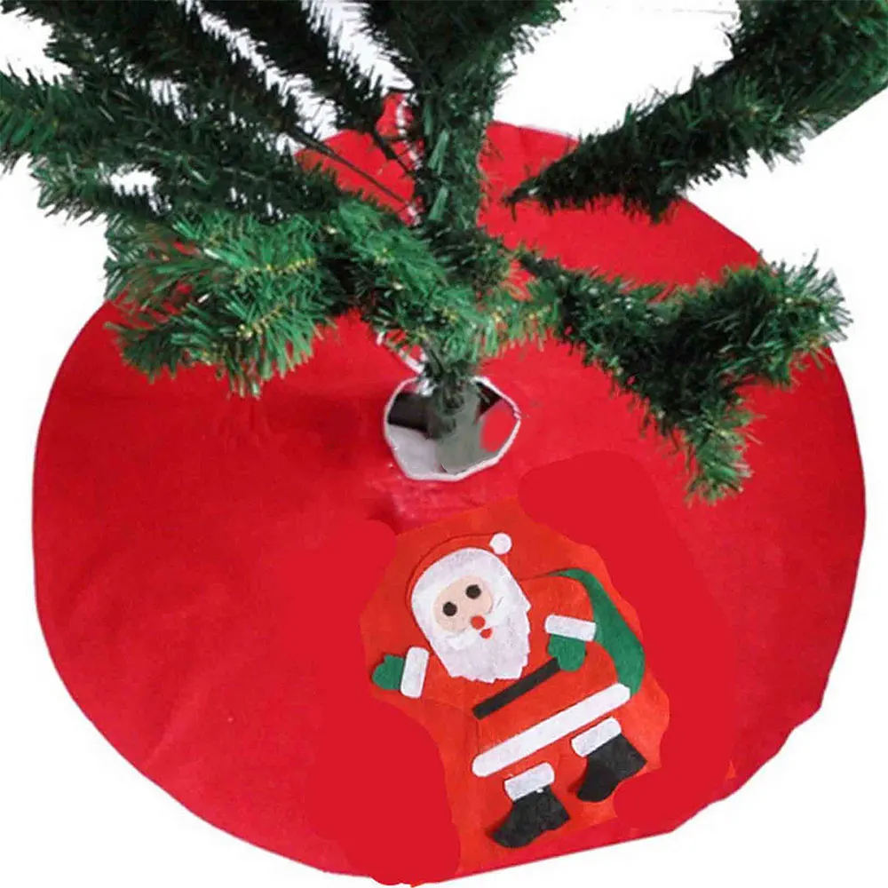 Вышитая Нетканая ткань орнамент юбка на рождественскую елку объемный ковер