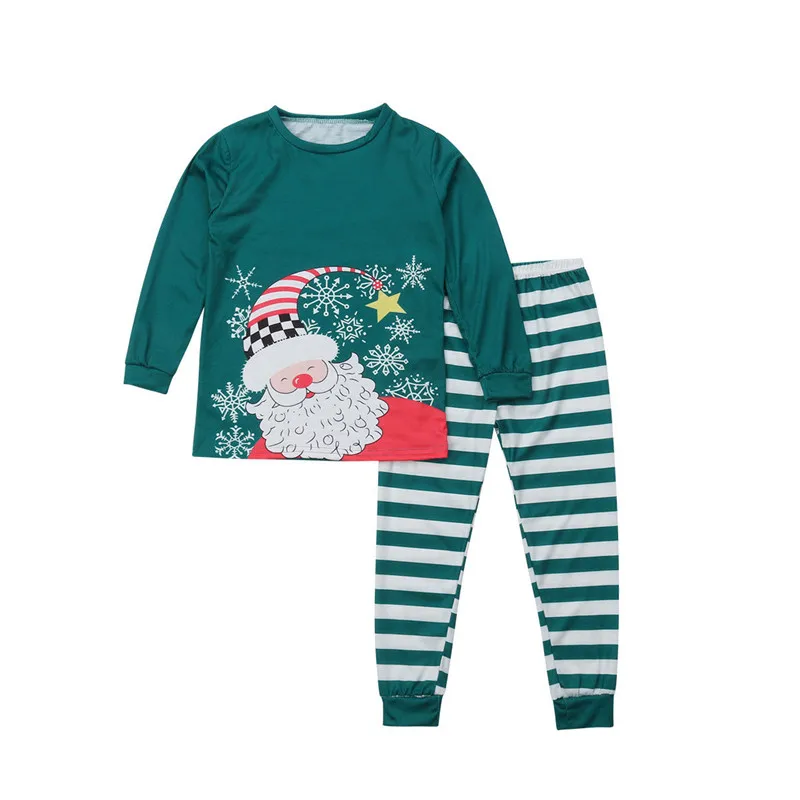 Рождественские Семейные комплекты рождественские пижамы семейный пижамный