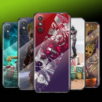 tempered glass cover guardians of the marvel for huawei y6 y7 y9 y5p y6p y8s y8p y9a p smart z 2019 2020 2021 phone case