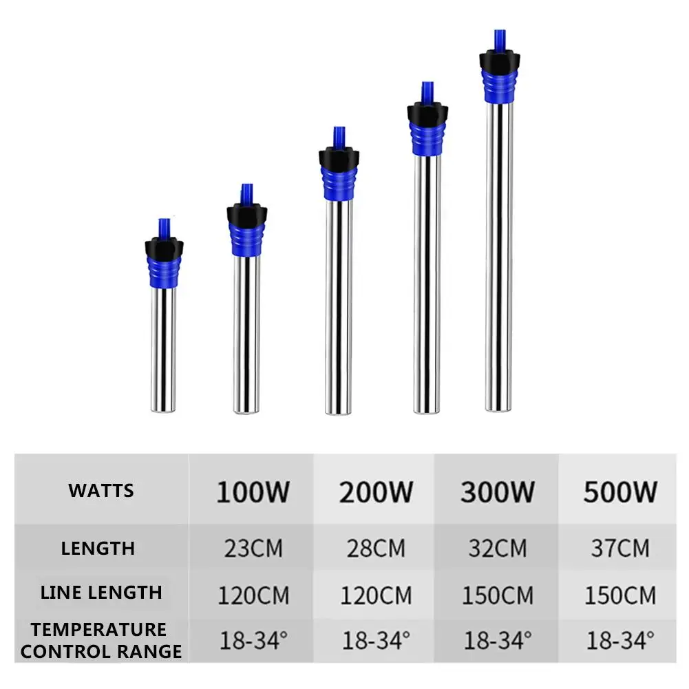 Нагревательный стержень из нержавеющей стали нагреватель аквариума постоянная