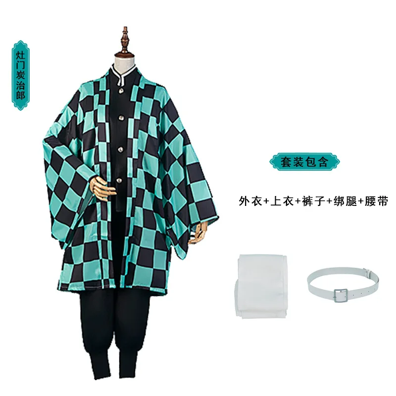 

Anime Demon Slayer Cosplay Costume Set Umbrella Socks Kimetsu No Yaiba Tanjirou Kamado Nezuko Kimono Adults Cosplay Costumes
