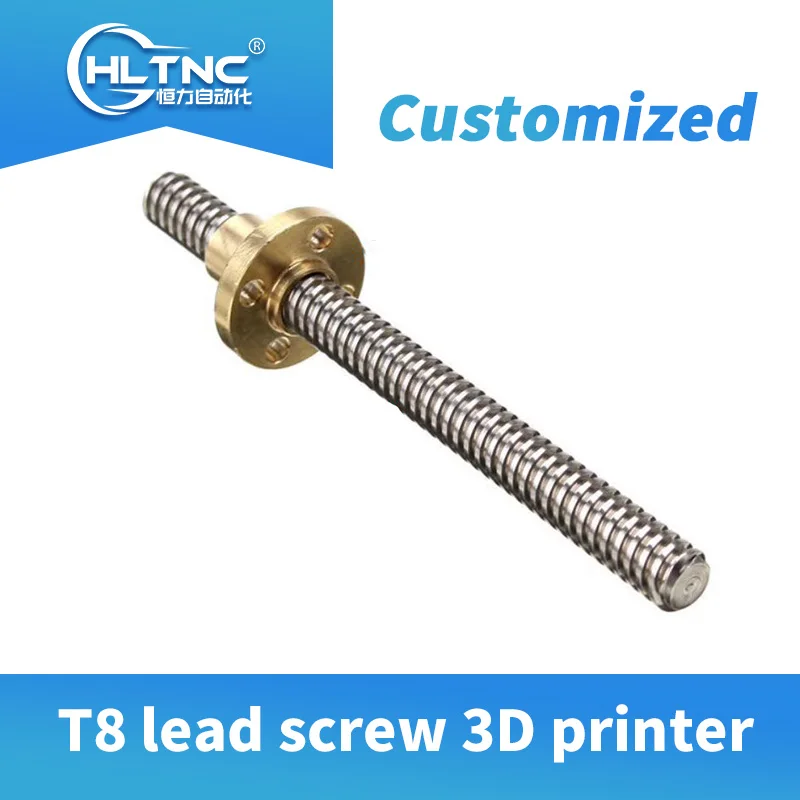 Быстрая доставка свинцовый винт T8 внешний диаметр 8 мм шаг 2 2/4/8/12/14 с латунной