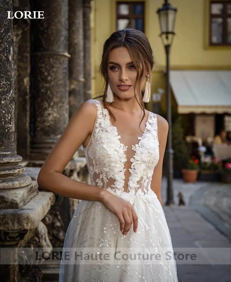 Лори принцессы Свадебное платье сбоку Разделение блестящие пикантные туфли с V