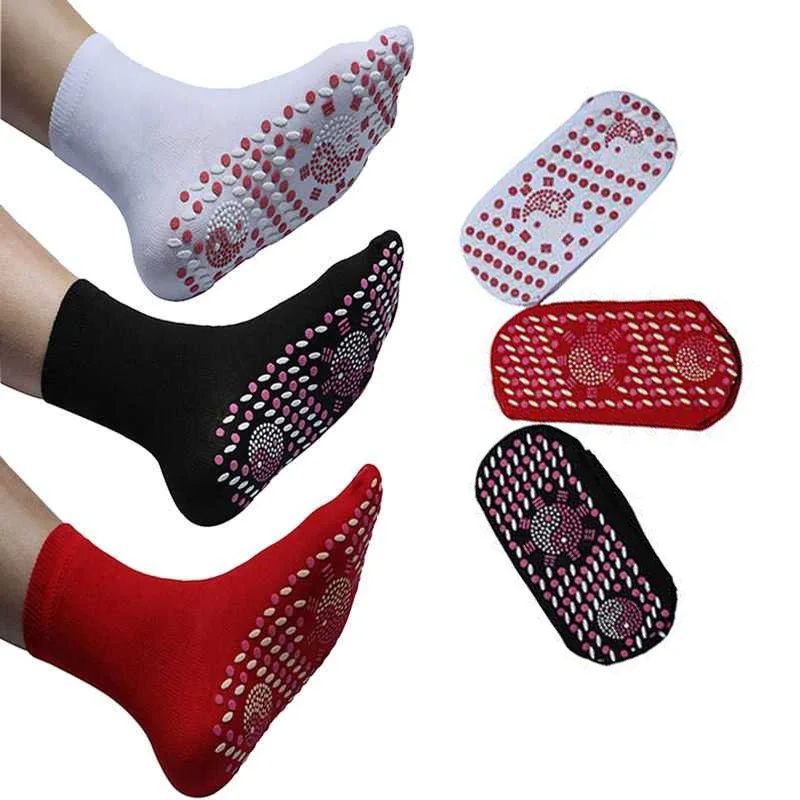 

1Pair Women Men Winter Ski Fitness Thermal Sport Socks Magnetic Therapy Self Heating Magnetic Socks Comfortable And Breathable