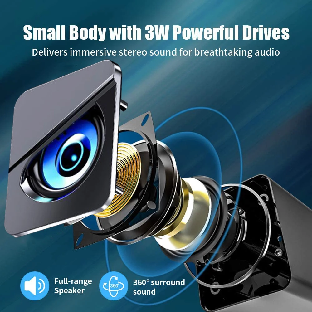 usb wired speakers mini computer speaker 4d stereo sound surround loudspeaker for pc laptop notebook not bluetooth loudspeakers free global shipping