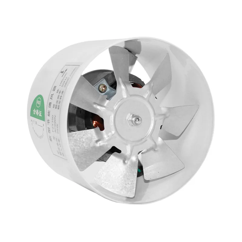 4 inç Inline kanal Fan vantilatör Metal boru havalandırma taşınabilir egzoz fanı Mini çıkarıcı KitchenCeiling duvar tipi Fan
