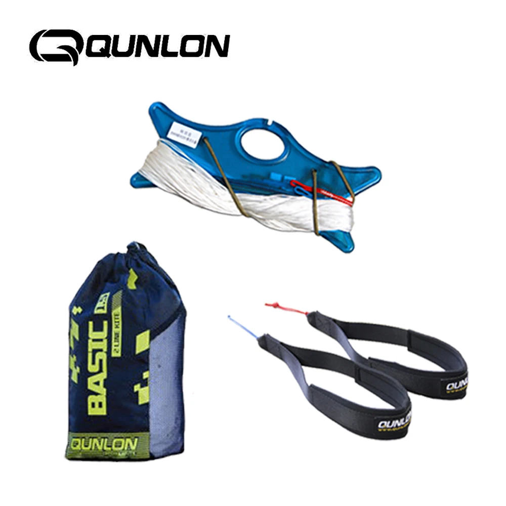 

1m Dual Line Kitesurfing Kites Outdoor Sport Basic Power Kite Traction Kites Fun with Flying Set & Instruction Book Three Color