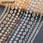 GUFEATHER C236,diy цепь, 18k покрытие золотом и родием, медь, циркон, diy ювелирные изделия, пройти REACH, Никель бесплатно, diy браслет ожерелье, 20 смлот