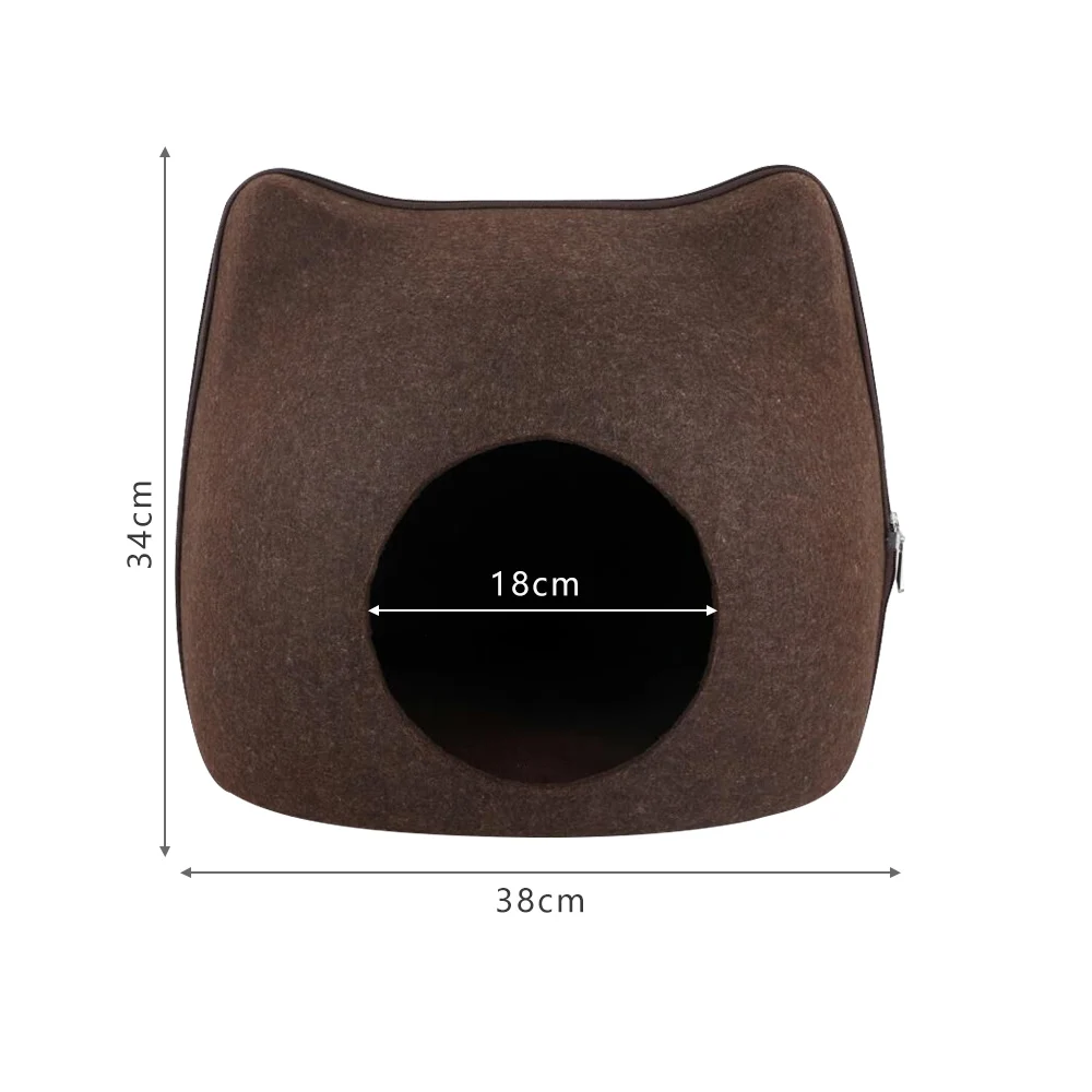 High quality felt Cat Pet Cave Bed for Cats Pets Dark gray/Blue/Pink/Light grey/Coffee color | Дом и сад