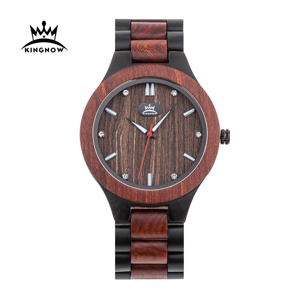 Kingnow 2020 New Fashion Men's Watches Wooden Quartz Wristwatches Luxury Male Watch Men Quartz Watches Relogio Masculino