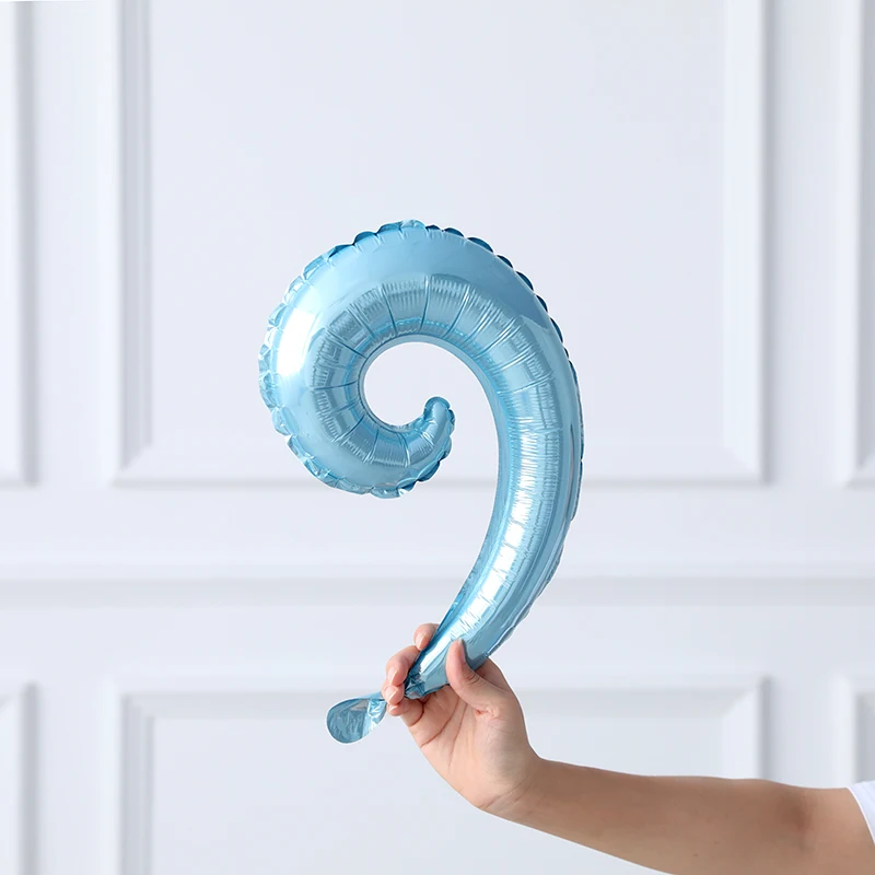 50 шт. новинка радужные яркие цвета спираль волна кривая фольга воздушный шар для