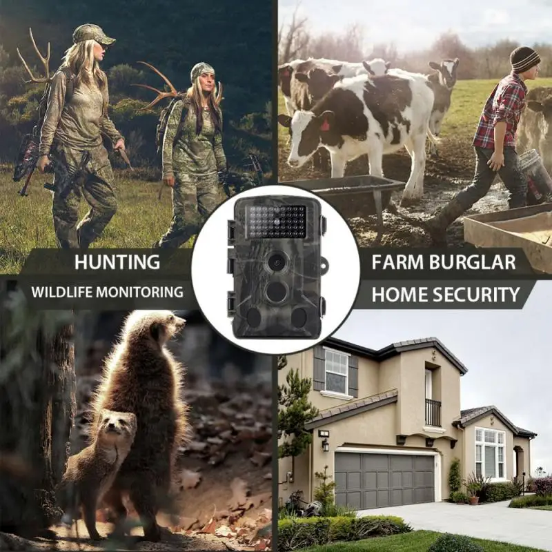 

Hunting Camera HC802A 16MP Night Vision Trail Camera HD 1080P Trigger Wireless Surveillance Scout Camera