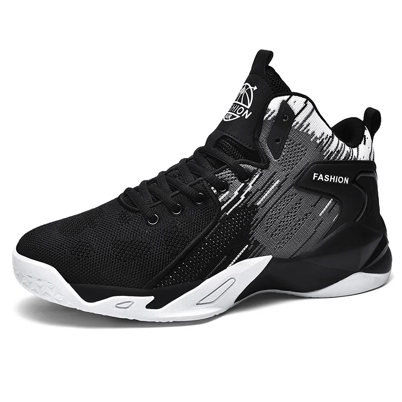 

High Top Mens Boy Basketball Affordable Fashion Shoes Breathable Non Slip Outdoor Sneakers Cushioning Workout Shoes for Fitness