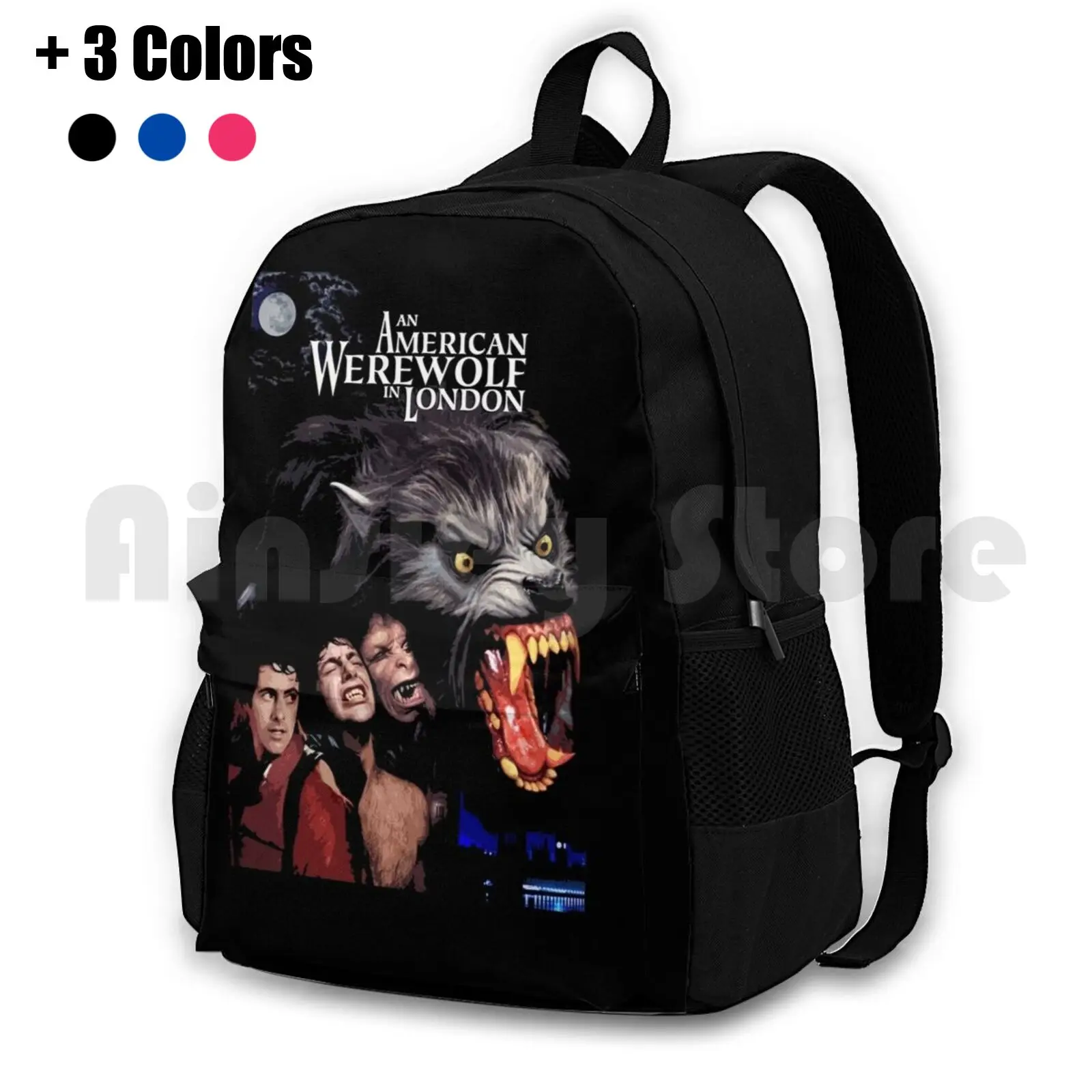 

An American Werewolf In London Outdoor Hiking Backpack Riding Climbing Sports Bag Werewolf 80S 80S Movies Horror Terror Movies