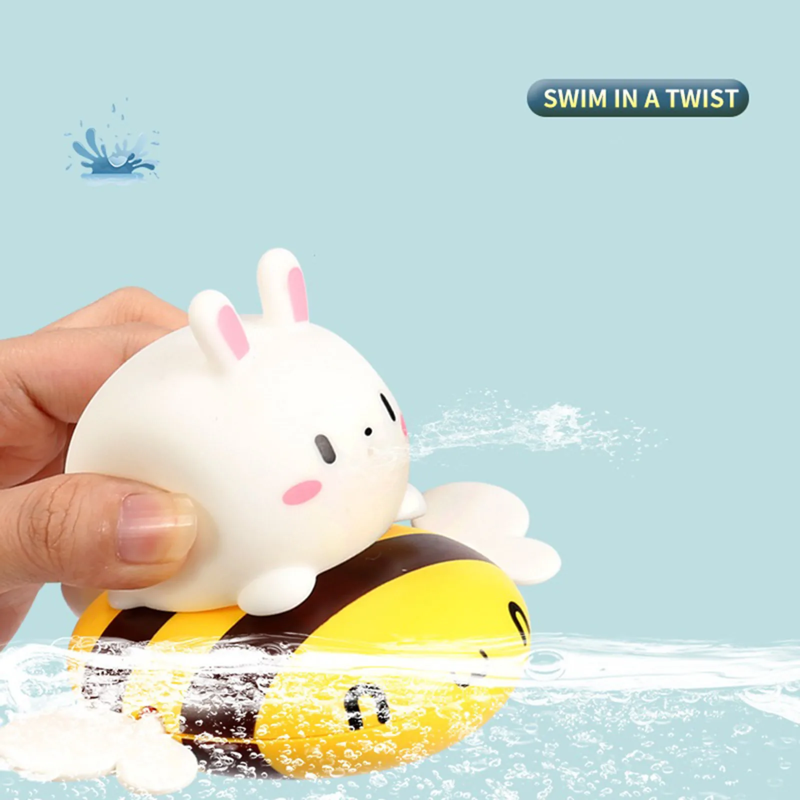 

2021 Baby Bath Toys Baby Cute And Fun Cartoon Water Toys Lovely Happy Smile Baby Bath Toys Kawaii Cartoon Safe Funny Bath Toy