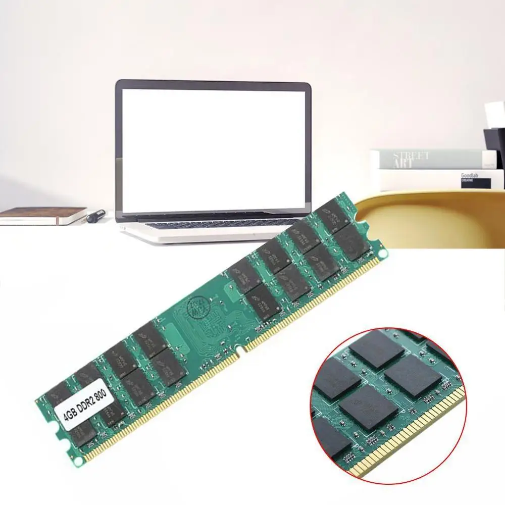

RAM DDR2 4G 800 4GB DDR2 8GB DDR2 800 MHZ PC2-6400 Compatible Memory pins For AMD For Desktop High System Memory RAM 240 T2E9