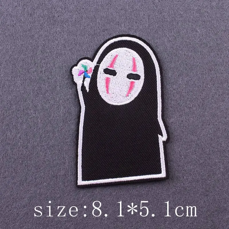 Черно белые нашивки для одежды вышитая нашивка аппликация Утюг на одежду DIY