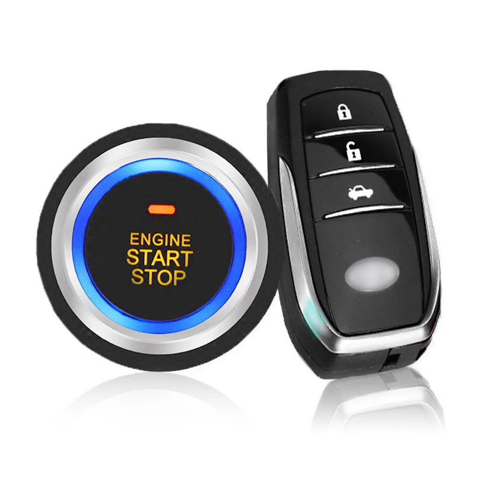 12V Car Alarm Passive Keyless Entry Remote Start/Stop Engine System Central Locking Start Stop Button Automotive PKE | Автомобили и