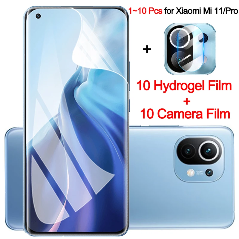 

1-10 pcs, hydrogel film for xiaomi mi 12 soft glass protection mi 11 12 pro xiaomi 12 screen protector mi 12pro xiaomi mi12