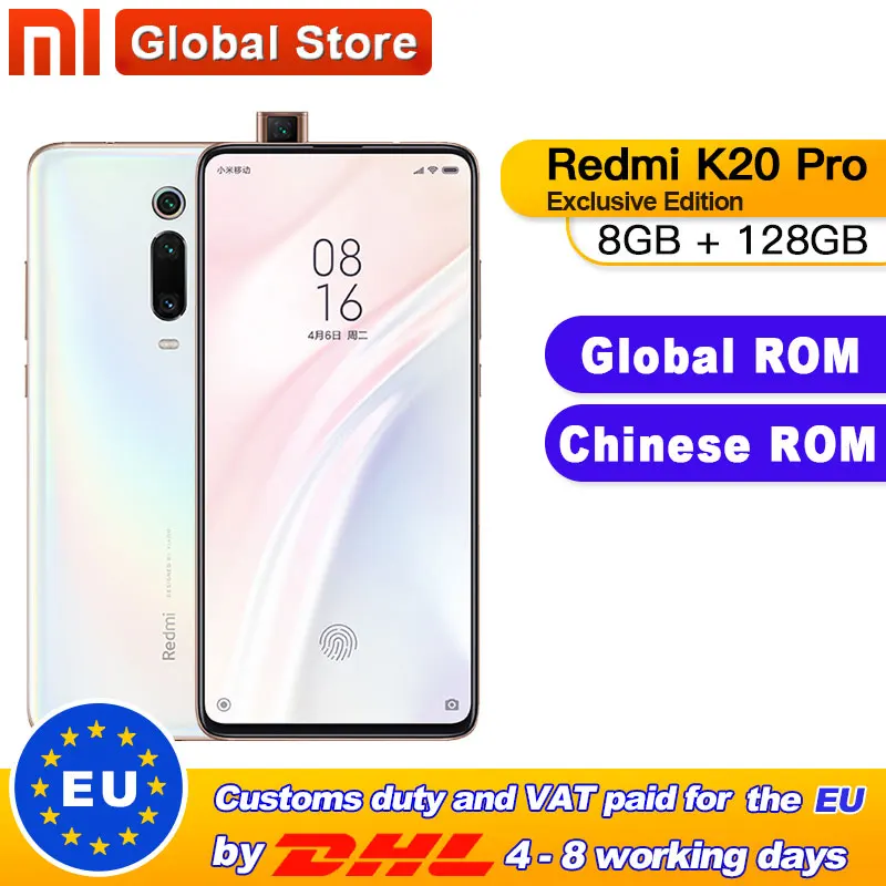 Смартфон Xiaomi Redmi K20 Pro с глобальной прошивкой 8 ГБ 128 эксклюзивная версия Snapdragon 855 plus