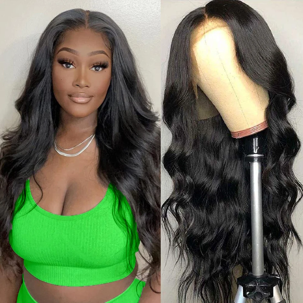 

AIMEYA Парик Body Wave Human Hair Wigs For Women Pre Plucked With Baby Hair Perruque Cheveux Humains Brésiliens Solde 13x6 HD