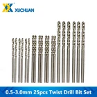 Набор спиральных Сверл из быстрорежущей стали, 0,5-3,0 мм, 25 шт.