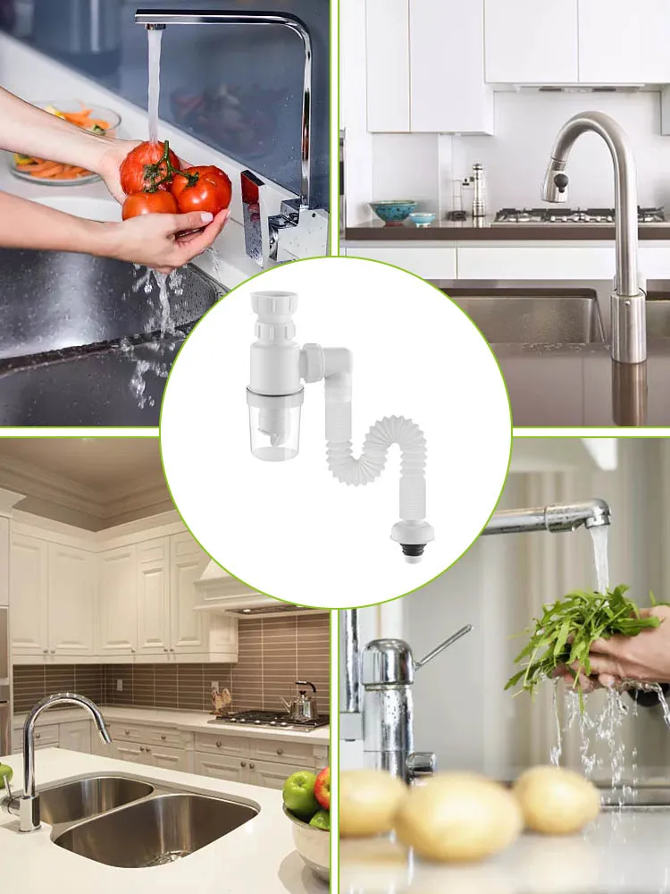 Sewer Drain Pipe Washing Machine Connector Anti-odor Telescopic Flexible Bathroom Sink Accessories Regular | Дом и сад